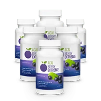 Paquete de 6 botellas Acai Berry Extreme: tratamiento prolongado para pérdida de peso